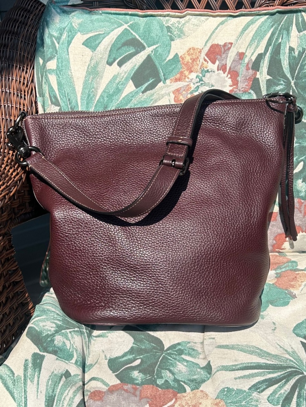 COACH 1941 Archive Bucket Bag - Pebbled Oxblood